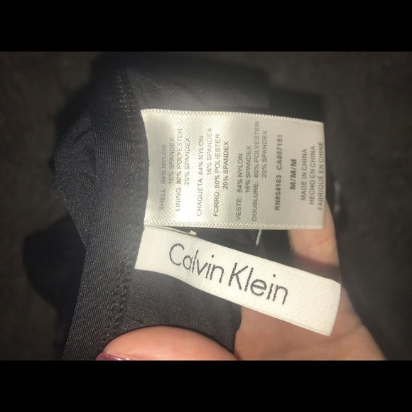 calvin klein black workout tank - Picture 4 of 4